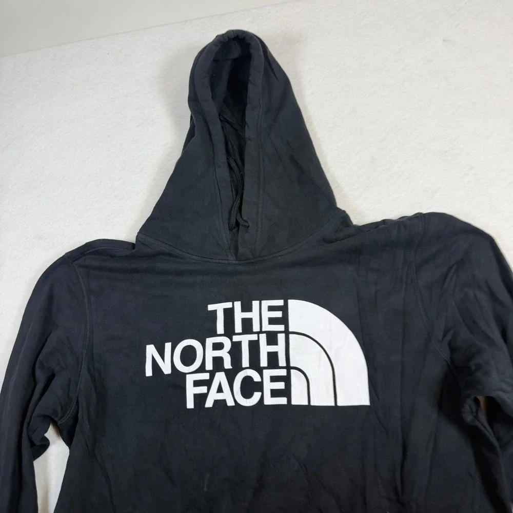 The North Face Mens Black Logo Pullover Hoodie Sweatshirt Large NF0A3FR1